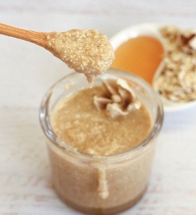 Ingredientes de mascarilla de plátano y avena
