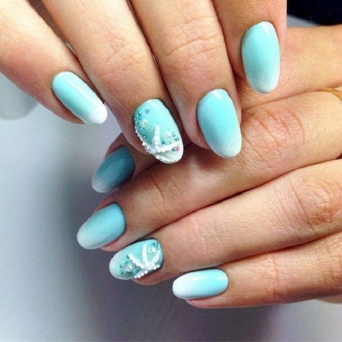 Manicura inspirada en el mar
