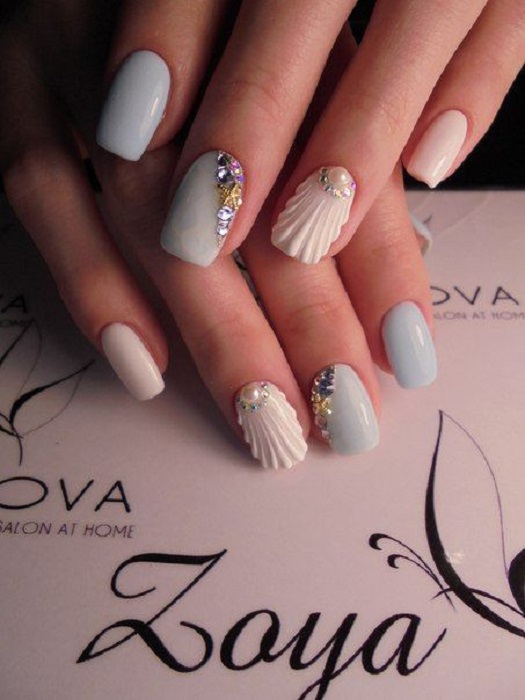Manicura inspirada en el mar