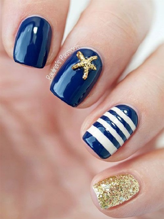 Manicura inspirada en el mar