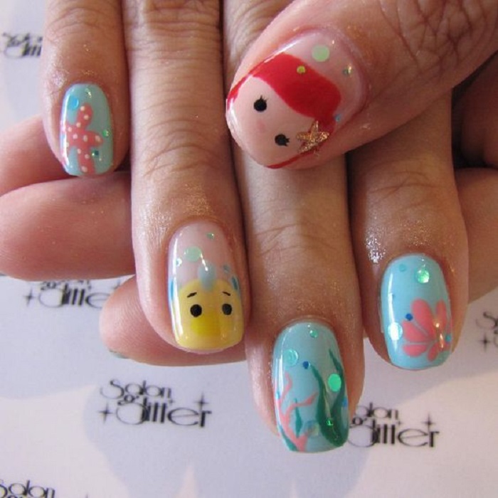 Manicura inspirada en el mar