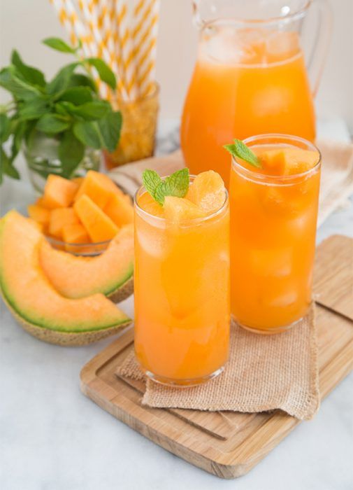 Batido para la cena de Melón y menta