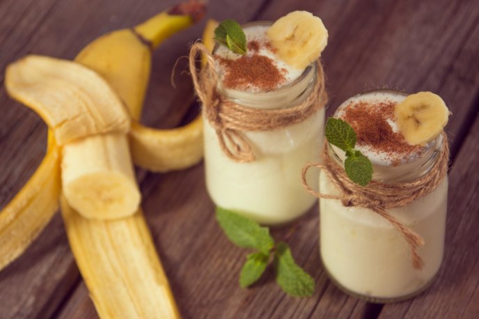 Batido para la cena de Plátano ultra cremoso