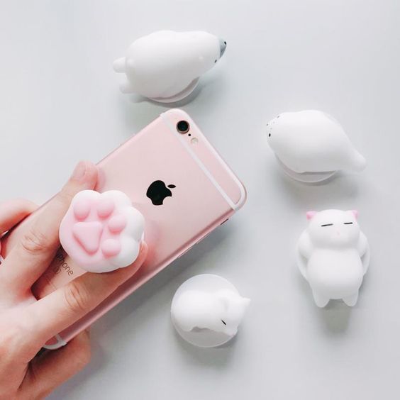 Soporte para celular en forma de gatito