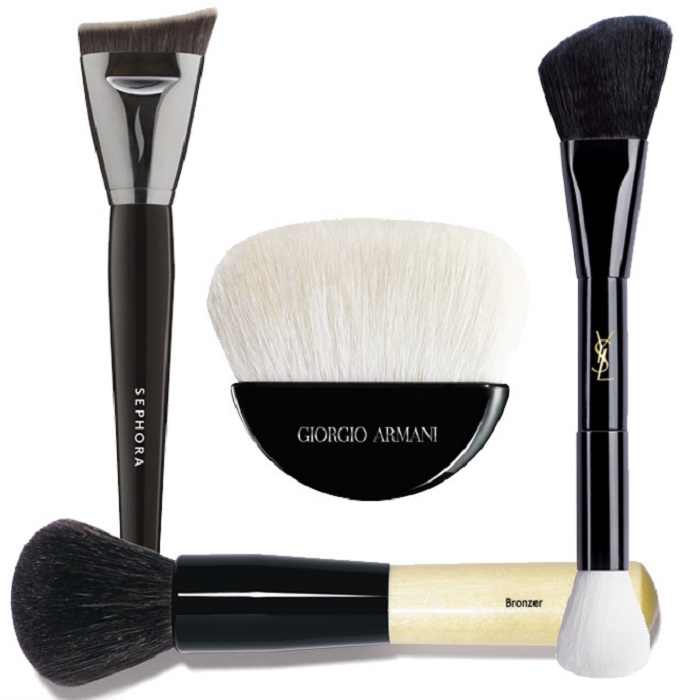 Brochas para contorno de maquillaje