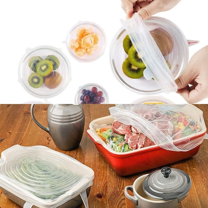 tapas ajustables de silicón para cualquier recipiente
