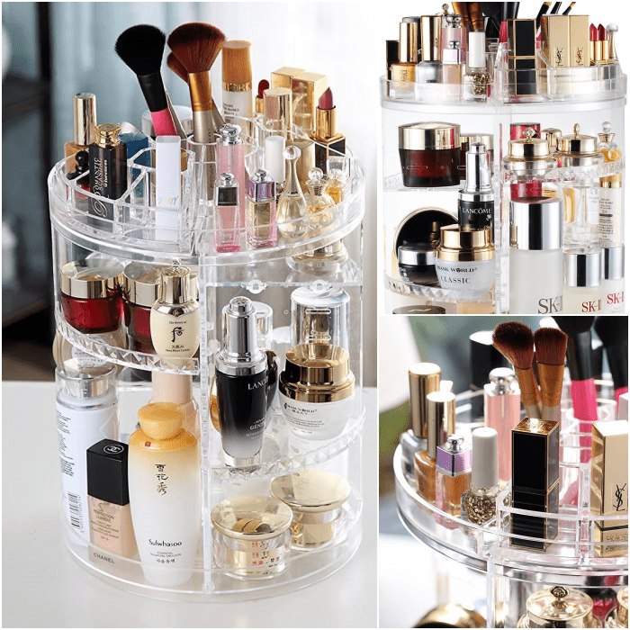 organizador de acrílico para maquillaje stand