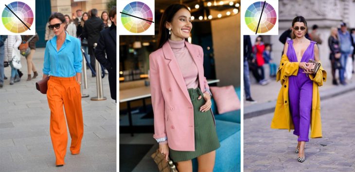 Outfits con colores complementarios