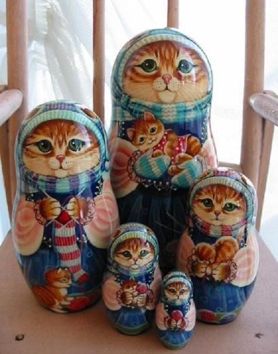 Matrioshkas de gatos