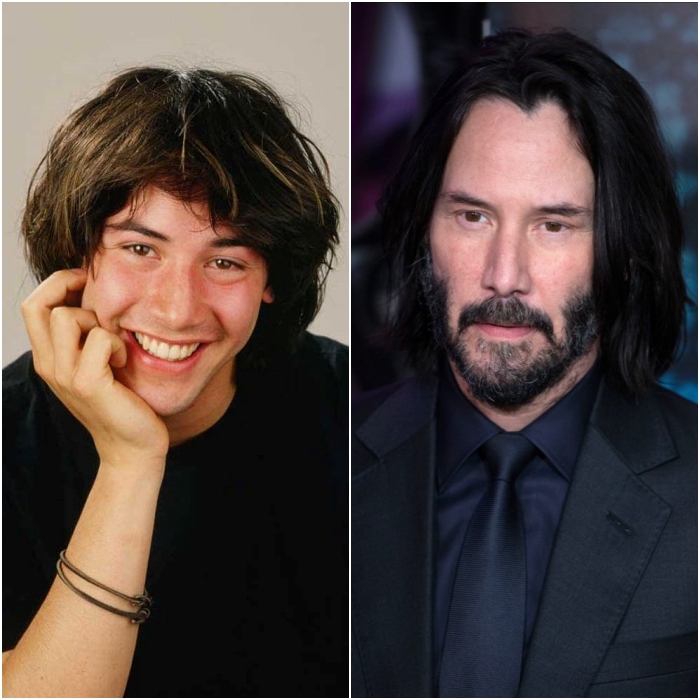 actor keanu reeves joven y en 2020