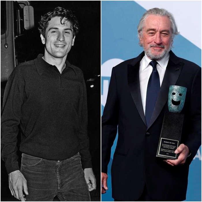 actor robert de niro joven y en 2020