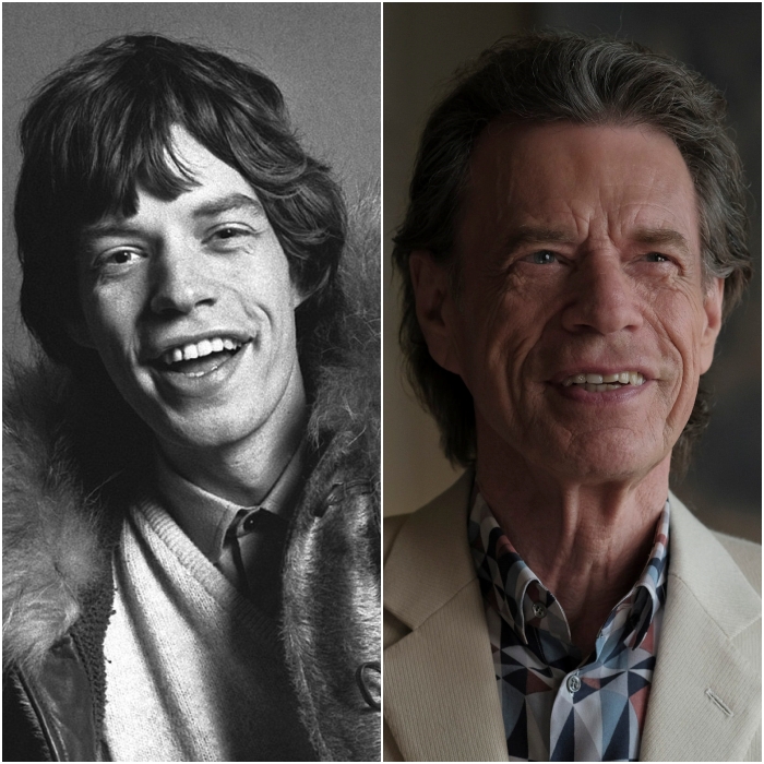 vocalista de the rolling stones mick jagger joven y en 2020