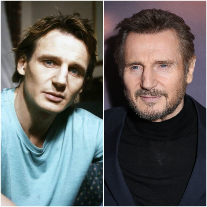 actor britanico liam neeson joven y en 2020