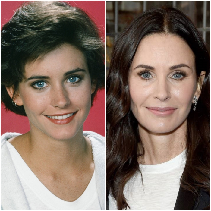 actriz courteney cox joven y en 2020