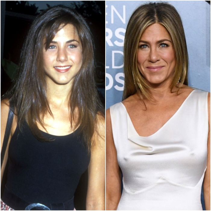 actriz jennifer aniston joven y en 2020