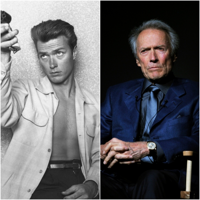 actor clint eastwood joven y en 2020
