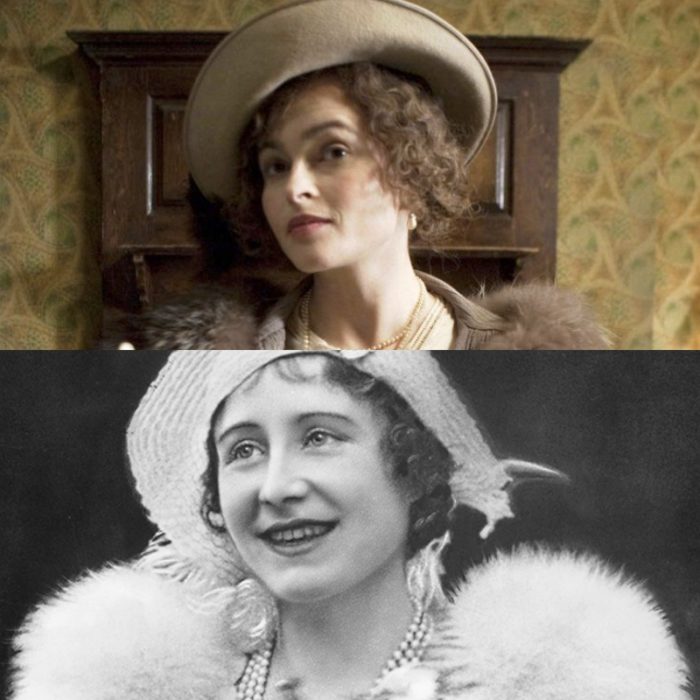 helena bonham carter como la reina elizabeth en la pelicula el discurso del rey