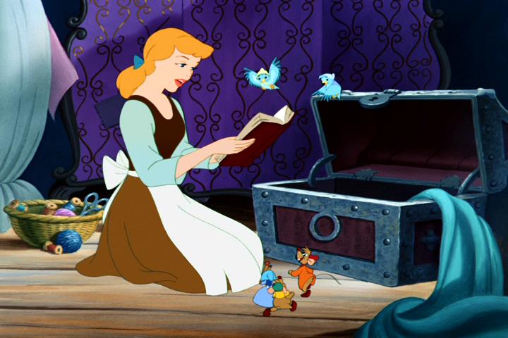 Escena de la película de La cenicienta de 1950
