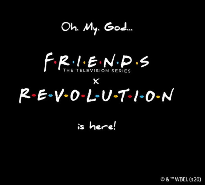 Imagen promocional de la colección Revolution Makeup inspirada en Friends