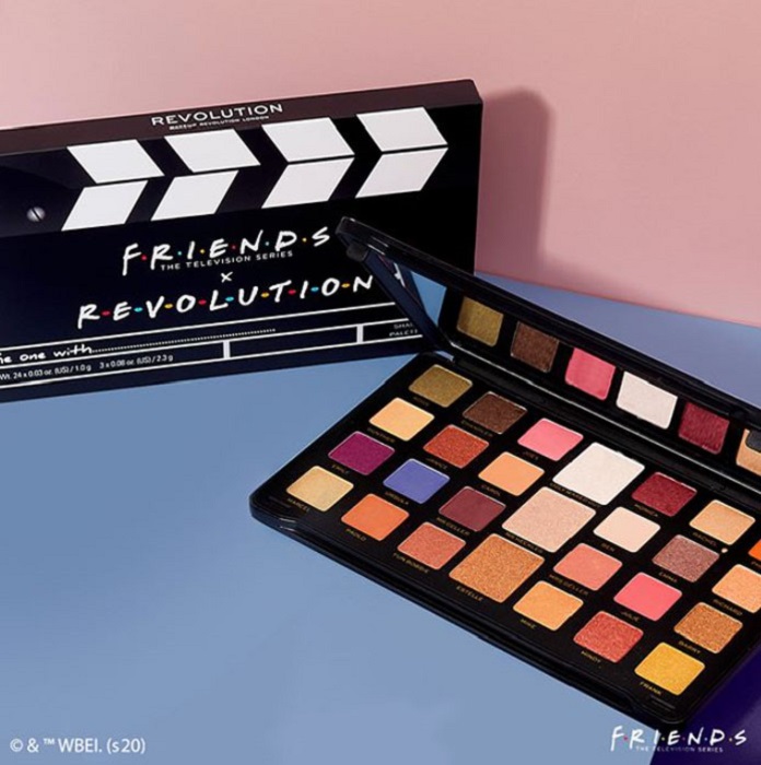 Paleta de sombras de 27 colores de la colección Revolution Makeup inspirada en Friends
