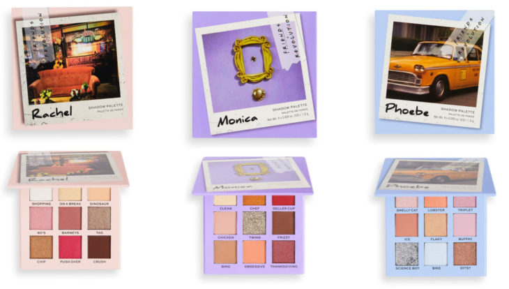 Sombras de la colección Revolution Makeup inspirada en Friends
