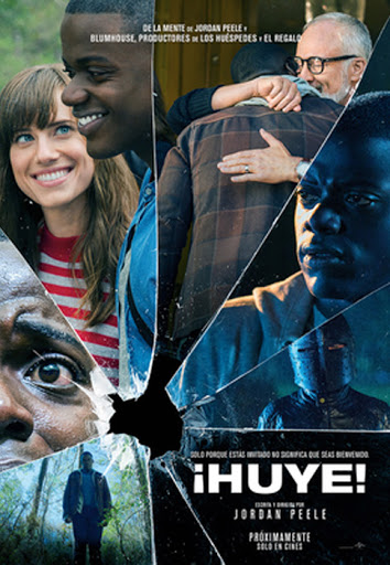 Póster de la película de misterio "Huye"