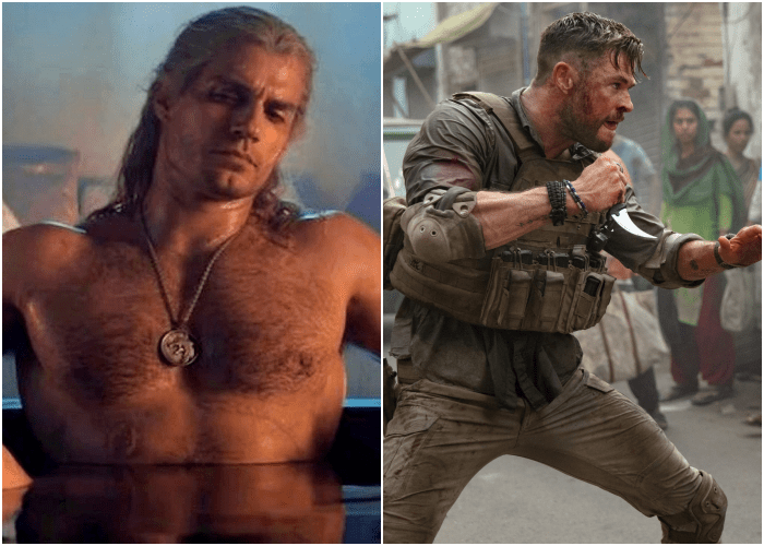 Escenas de la serie 'The Witcher' y la película 'Extraction'