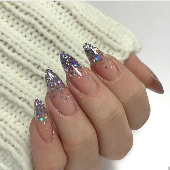 Uñas con glitter