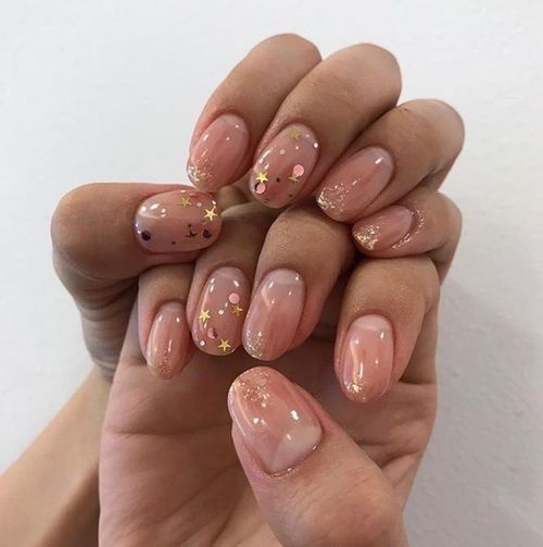 Uñas con glitter