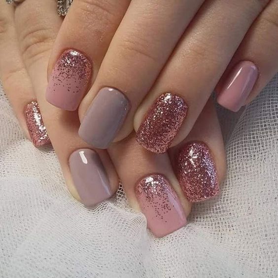 Uñas con glitter