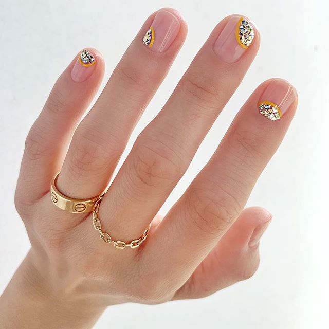 Uñas con glitter