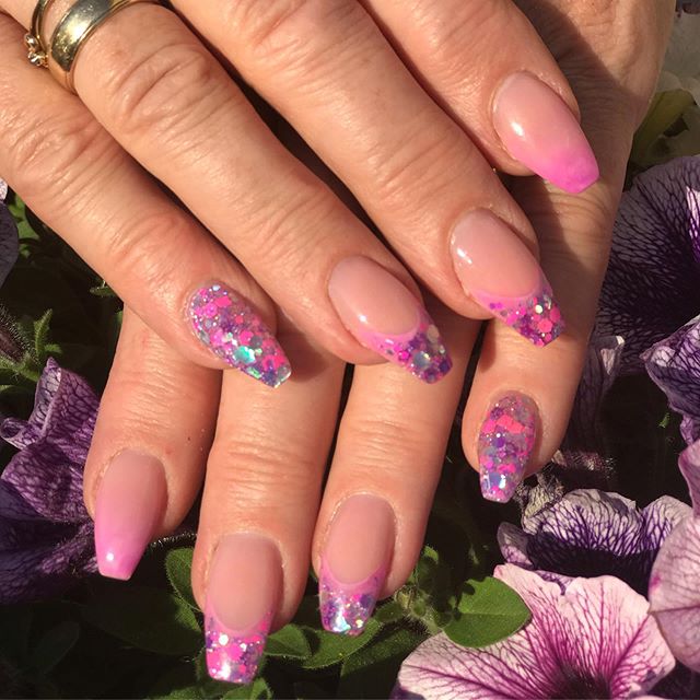 Uñas con glitter