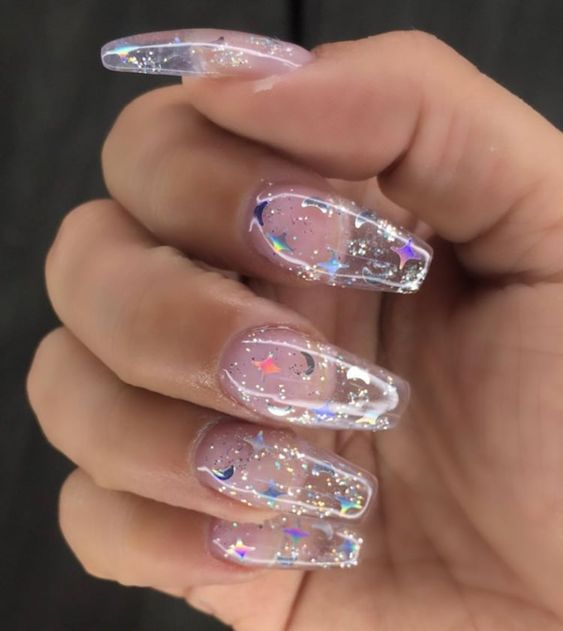 Uñas con glitter