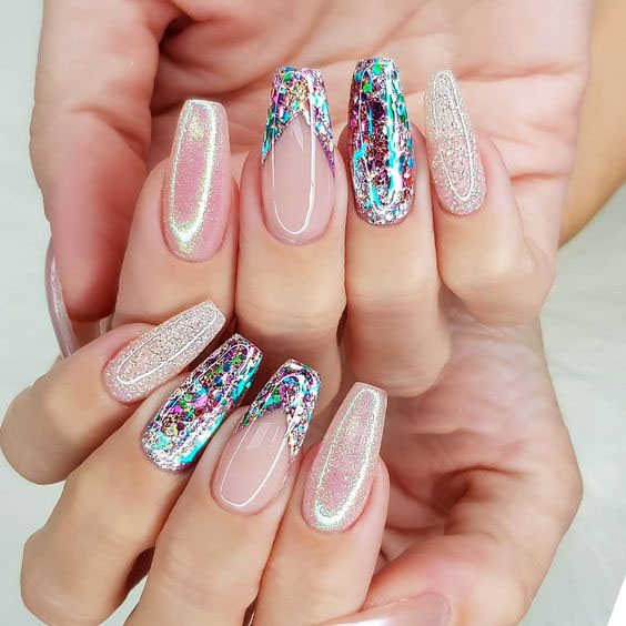 Uñas con glitter