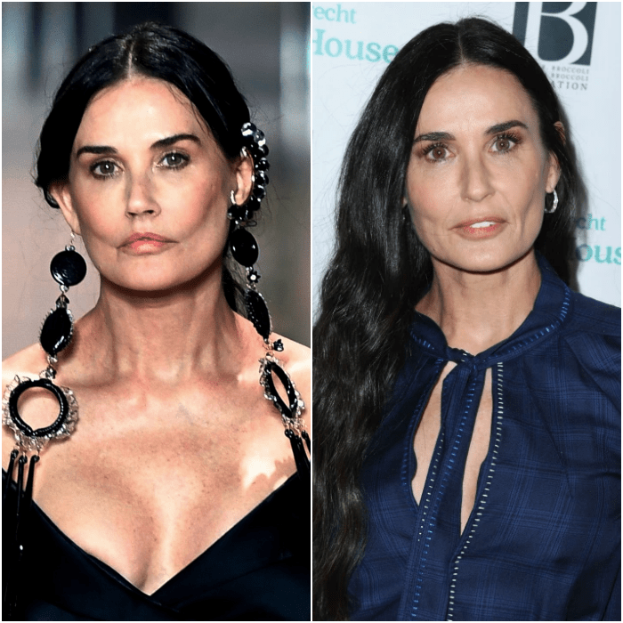 Demi Moore luce muy diferente en el desfile de la semana de la moda en París para Fendi
