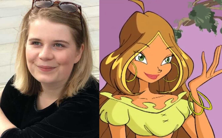 Comparación del personaje de Flora y Terra en la serie el club Winx