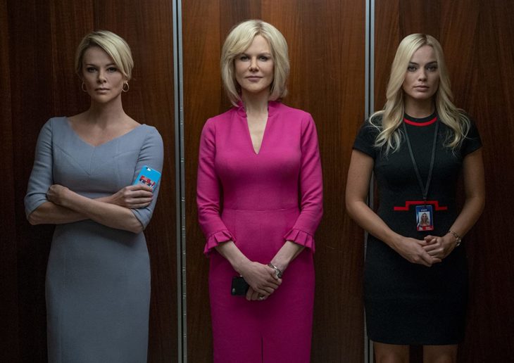 Escena de la película El escándalo con las tres protagonistas