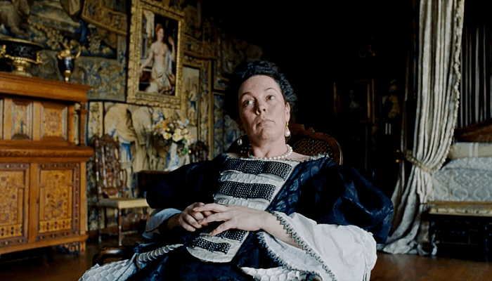 Olivia Colman en The Favourite