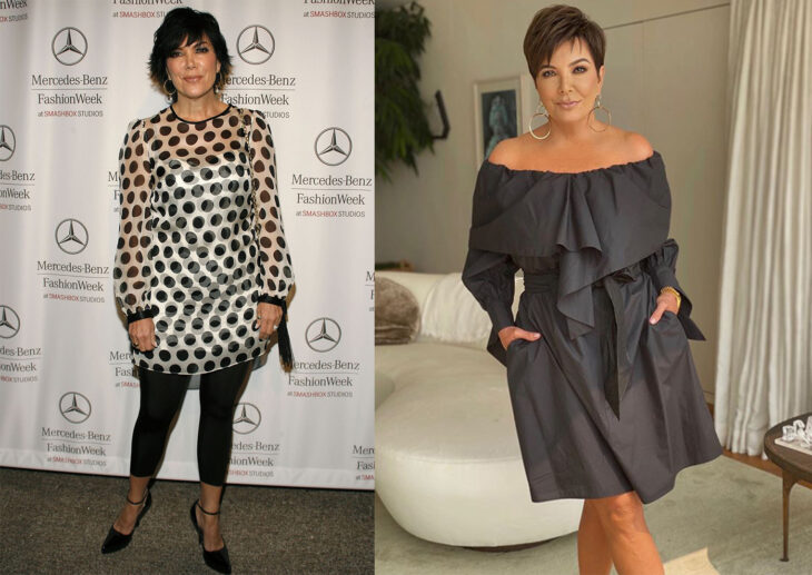 Kris Jenner en el primer episodio de la serie Keeping up With the Kardashians vs el último capítulo 