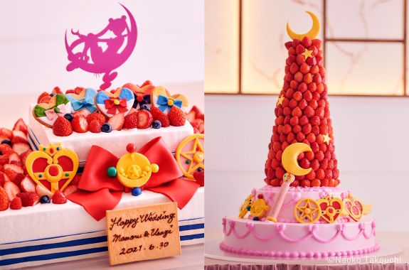 Pastel de bodas inspirado en Sailor Moon; Lanzan lujoso paquete de bodas inspirado en Sailor Moon; ¡es hermoso!