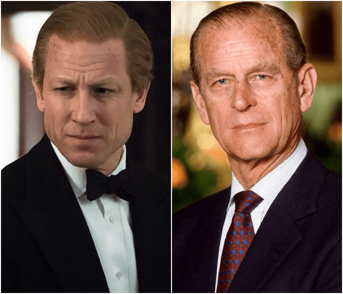 Tobias Menzies como el príncipe Felipe, duque de Edimburgo