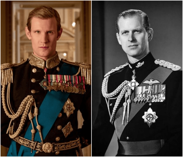 Matt Smith como el príncipe Felipe, duque de Edimburgo