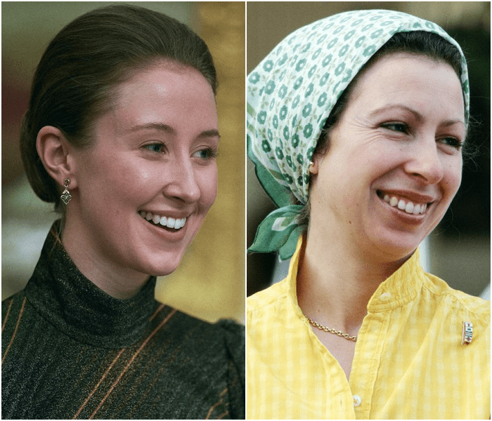 Erin Doherty como la princesa Ana de Inglaterra