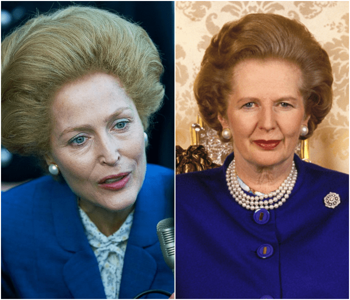 Gillian Anderson como la primer ministro Margaret Thatcher