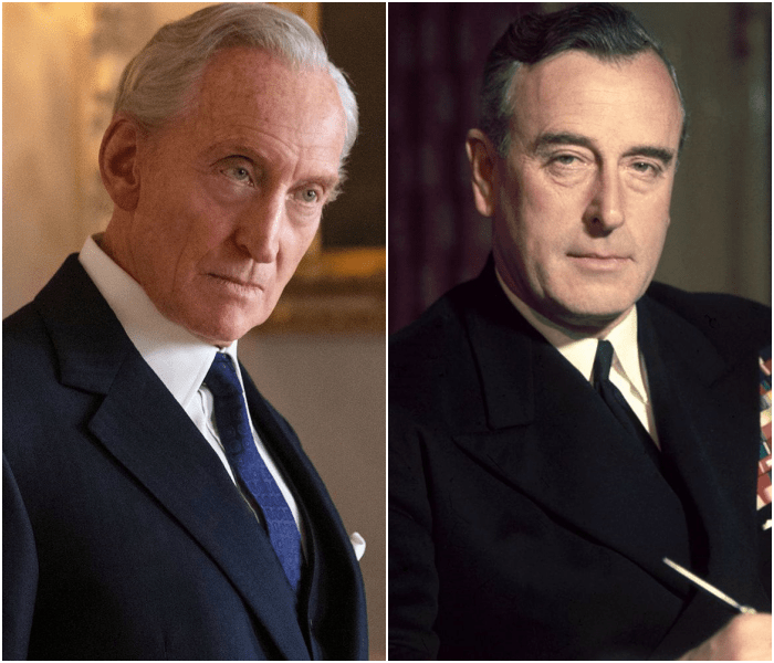 Charles Dance como Lord Mountbatten