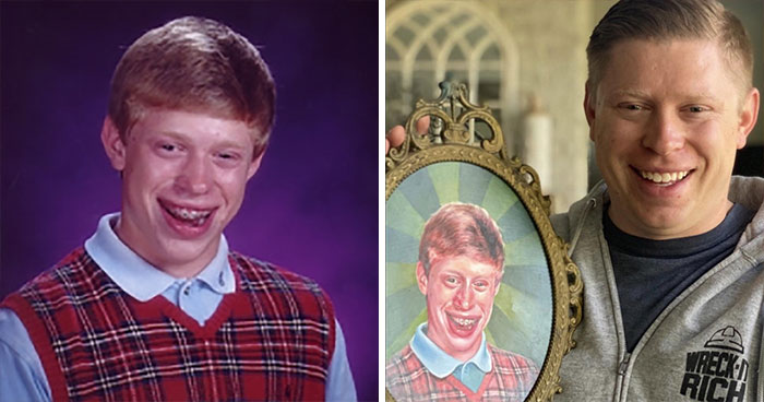 Antes y después del protagonista del meme Bryan mala suerte