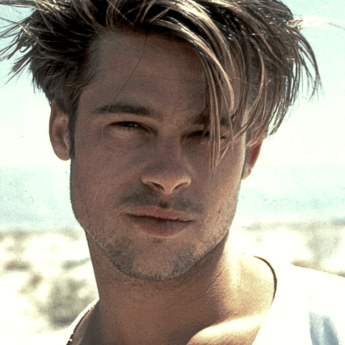 Brad Pitt joven en 1990
