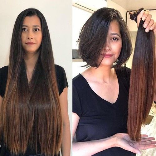 Antes y después de cortes de cabello