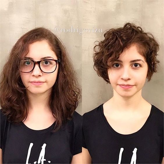 Antes y después de cortes de cabello