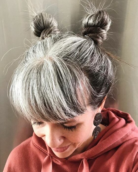 Peinados para cabellos con canas